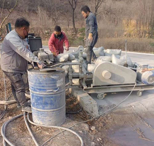 延平路面下沉注浆